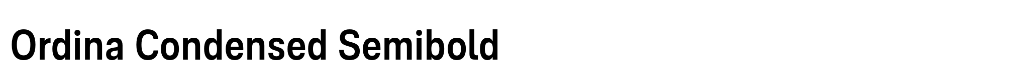 Ordina Condensed Semibold image